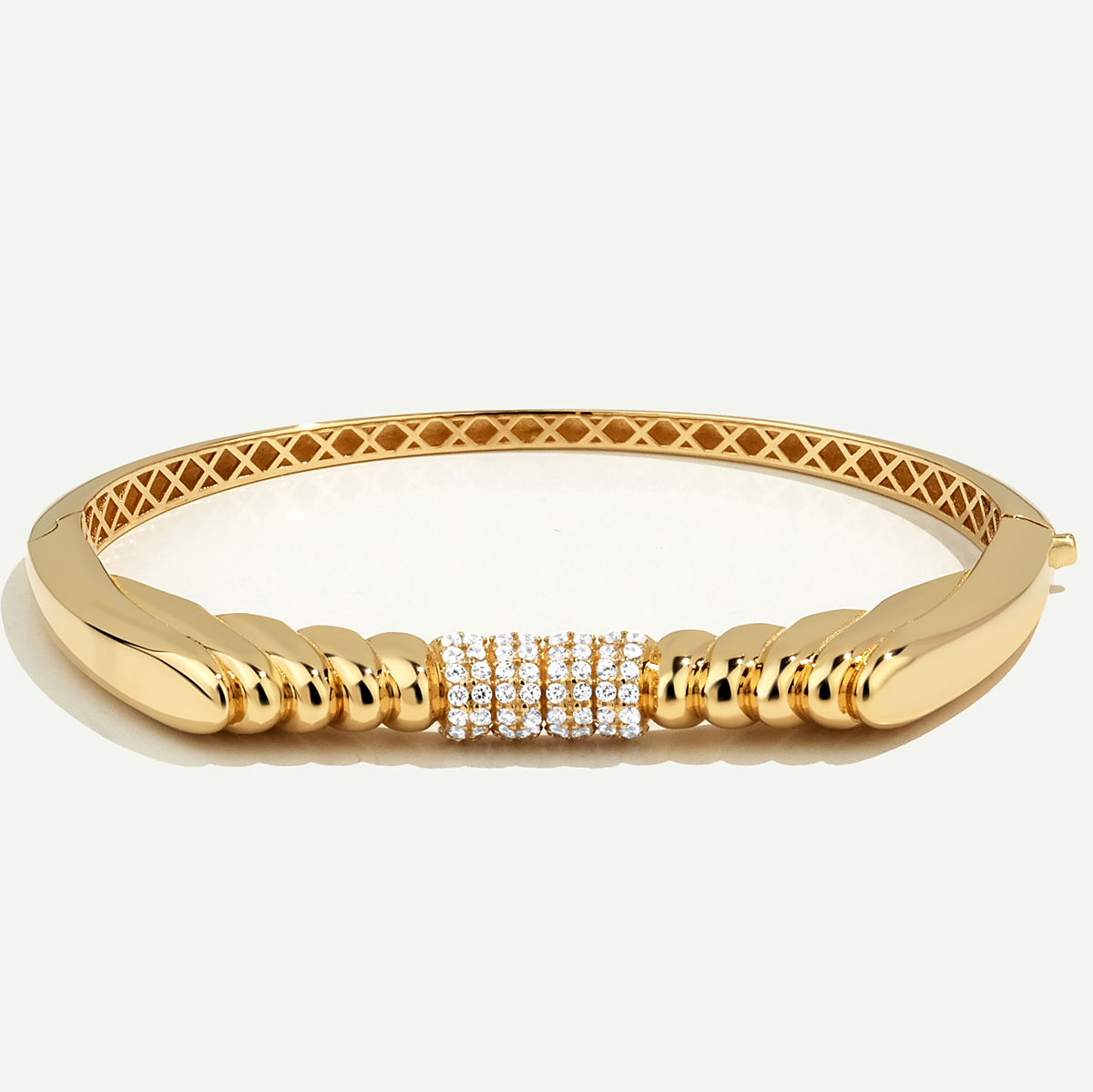 Maya 14 Ayar Altın Taşlı Kelepçe