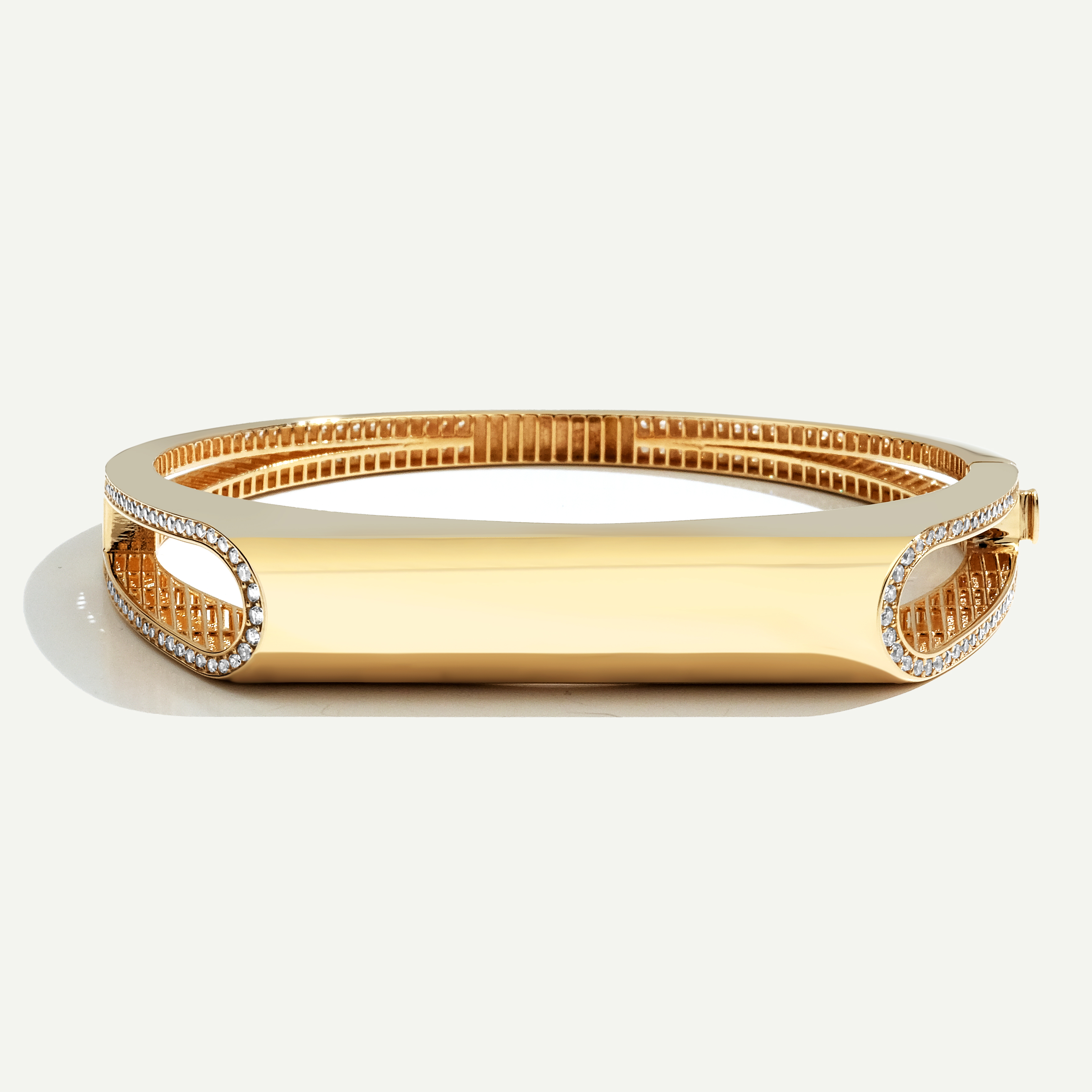 Vega 14 Ayar Yanları Taşlı Kelepçe